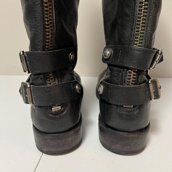 Frye Veronica Slouch Leather Tall Riding Boots US 11 - Picture 5 of 16
